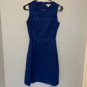 Eva Mendes Royal Blue Knee Length A-Line Dress